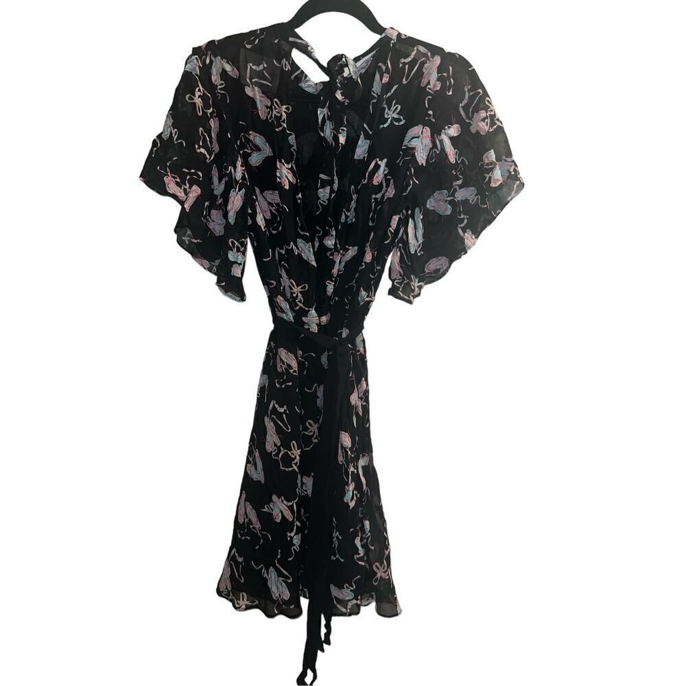 ✨ZARA STUDIO BALLET PRINT RUFFLE SZ XS/S DRESS✨ - Picture 8 of 11